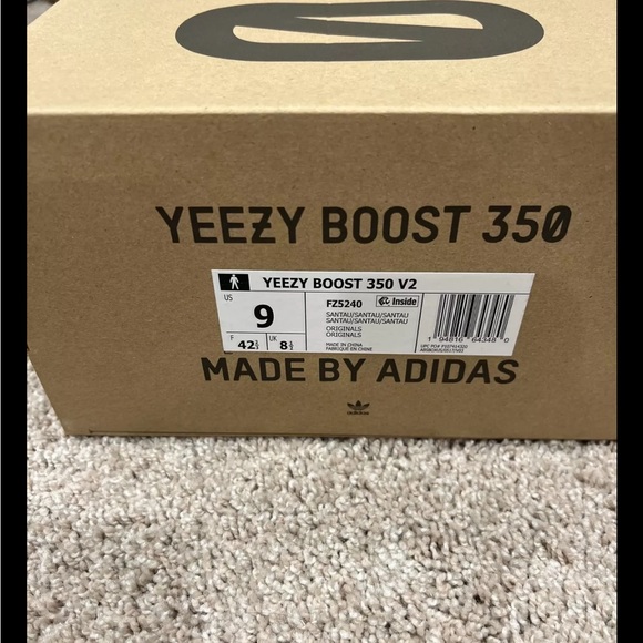 YEEZY BOOST 350 V2 SAND-Taupe size 9 - Picture 7 of 9